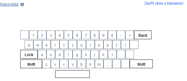 Zavřít okno s klávesnicí